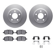DYNAMIC FRICTION CO 4312-47021, Geospec Rotors with 3000 Series Ceramic Brake Pads includes Hardware, Silver 4312-47021